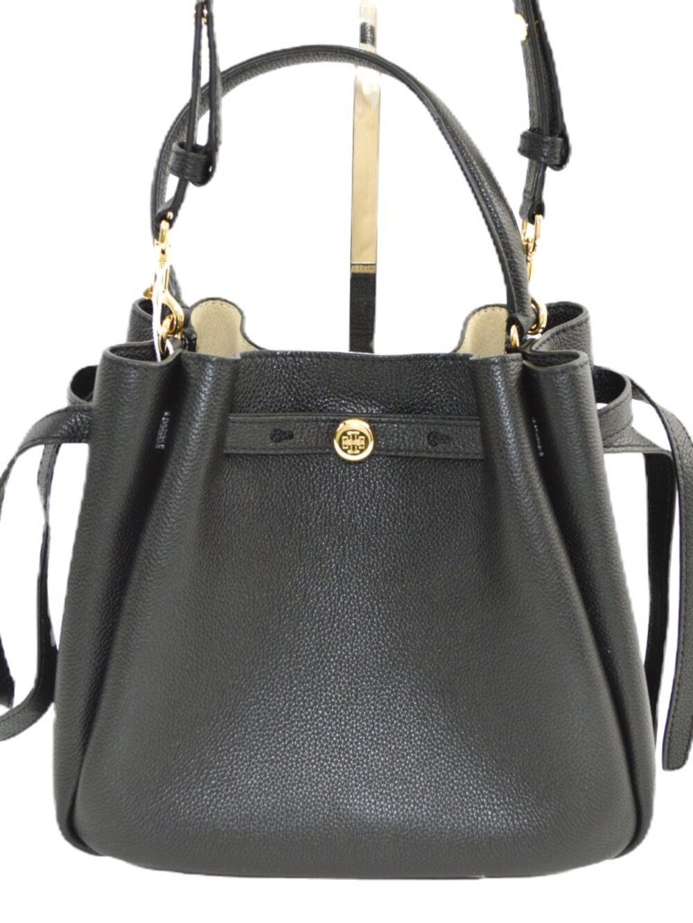 Tory Burch Romy pebbled bucket bag #202-93 - Picture 8 of 8